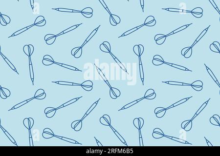 seamless pattern with dart arrows; sport, leisure background- vector illustration Stock Vector
