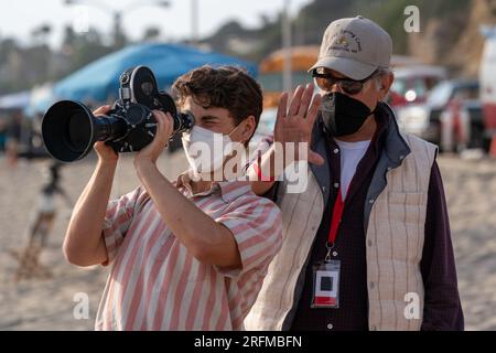 The Fabelmans Year : 2022 USA Director : Steven Spielberg Gabriel LaBelle, Steven Spielberg  Shooting picture Stock Photo