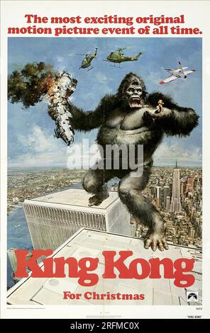 King Kong', a giant movie monster that has appeared in several movies since 1933. Stock Photo