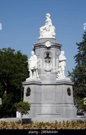France, Hauts-de-France region, Somme department, Amiens, Place du Maréchal Joffre, monument, Stock Photo