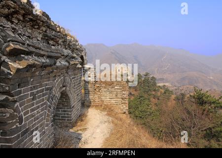 the original ecology of the great wall pass in north china Stock Photo