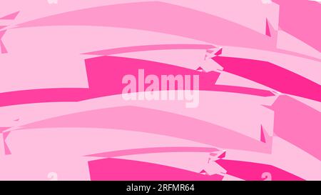 Simple background from minimalistic motley magical pink abstract different chaotic bright triangles of lines of waves of strips of geometric shapes. V Stock Vector