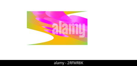 Texture from transparent yellow abstract volumetric fashionable magic light air aerial carved circles, curved lines, rhombuses on a white gradient bac Stock Vector