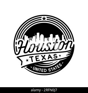 Houston Texas logotype. City of Houston vector design template. Stock Vector