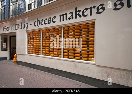 Henri Willig cheese shop in the city center of Amsterdam, Netherlands Stock Photo