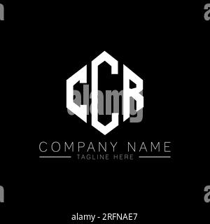 CCR letter logo design with polygon shape. CCR polygon and cube shape logo design. CCR hexagon vector logo template white and black colors. CCR monogr Stock Vector