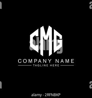 Cmg Letter Logo Design With Polygon Shape. Cmg Polygon And Cube Shape 