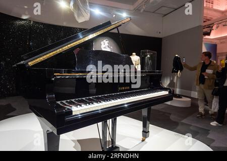 A grand piano in a black lacquered and chinoiserie case by John Broadwood &  Sons, no. 253218, circa 1934, Freddie Mercury: A World of His Own, At  Home, 2023