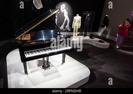 A grand piano in a black lacquered and chinoiserie case by John Broadwood &  Sons, no. 253218, circa 1934, Freddie Mercury: A World of His Own, At  Home, 2023