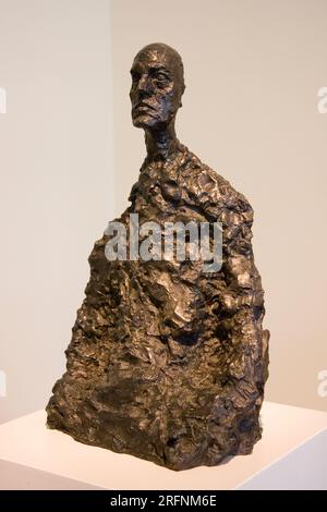 europe, switzerland, zurich, kunsthaus, art museum, sculpture by alberto giacometti Stock Photo