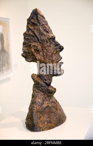 europe, switzerland, zurich, kunsthaus, art museum, sculpture by alberto giacometti Stock Photo