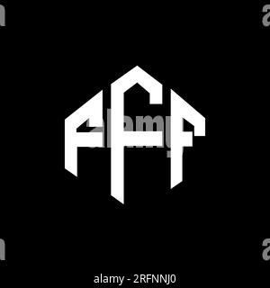 FFF letter logo design with polygon shape. FFF polygon and cube shape ...