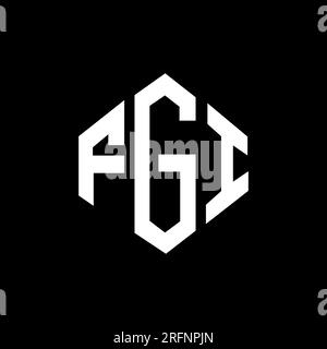 Monogram Fgi FGI letter logo design with polygon shape. FGI polygon and cube shape ...