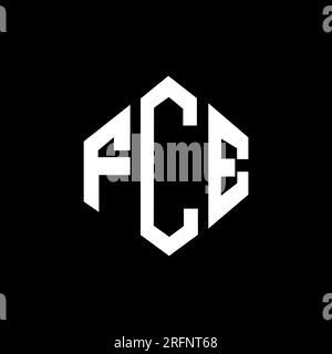 FCE letter logo design with polygon shape. FCE polygon and cube shape ...