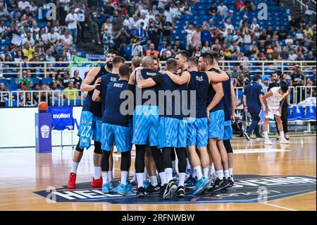 Athens, Lombardy, Greece. 4th Aug, 2023. Slovenian National team during the International Friendly match.between Greece and Slovenia at OAKA Stadium on August 4, 2023, in.Athens, Greece. (Credit Image: © Stefanos Kyriazis/ZUMA Press Wire) EDITORIAL USAGE ONLY! Not for Commercial USAGE! Credit: ZUMA Press, Inc./Alamy Live News Stock Photo