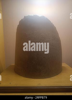 Portion of Ashokan pillar. 3rd century BC. From pataliputra, Bihar. Stock Photo