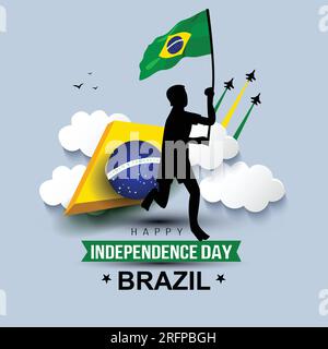 happy independence day brazil 7th September poster design. vector ...