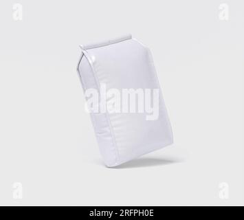 Pouch packaging white color Stock Photo