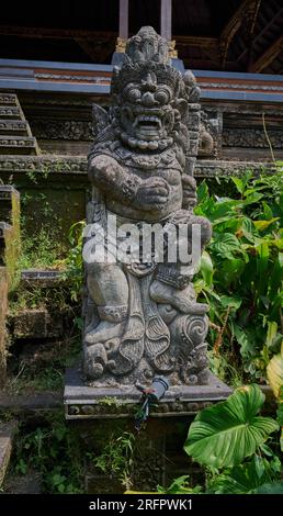 Ubud Palace, officially Puri Saren Agung, is a historical building complex situated in Ubud, Gianyar Regency of Bali, Indonesia. Stock Photo