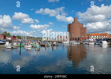 Boats, harbour, Eckernförde, Schleswig-Holstein, Germany Stock Photo