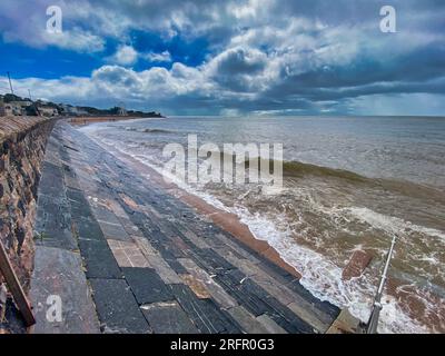 Exmouth seafront in Devon, UK Stock Photo