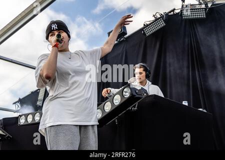 Copenhagen, Denmark. 03rd Aug, 2023. The English band Kokoroko performs a  live concert during the Danish music festival O Days 2023 in Copenhagen.  Credit: Gonzales Photo/Alamy Live News Stock Photo - Alamy