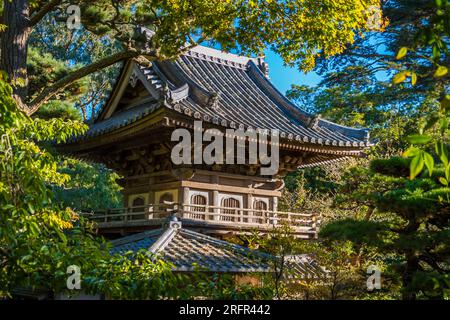 Japanese tea house in Japanese Garden in San Francisco, California Stock Photo