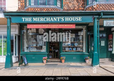 The Merchant’s House, a 17th century building now a museum, shop and visitor attraction in Marlborough, Wiltshire, England, UK Stock Photo