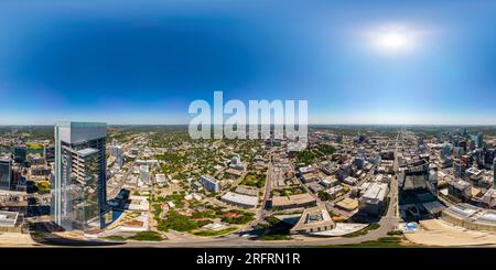 360° view of Aerial 360 photo Downtown Austin Texas and Butler Metro ...