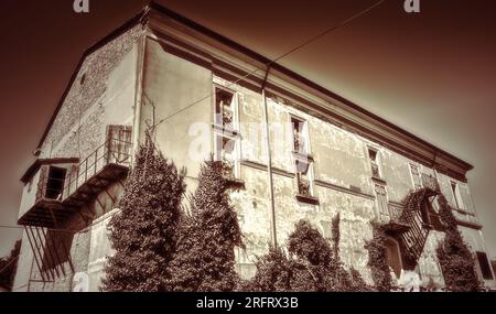 Old Italian Theater located in Mezzano (Emilia Romagna) Stock Photo