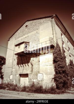 Old Italian Theater located in Mezzano (Emilia Romagna) Stock Photo