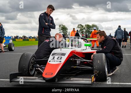 James HIGGINS - Fortec Motorsport British F4 Championship Croft Stock Photo