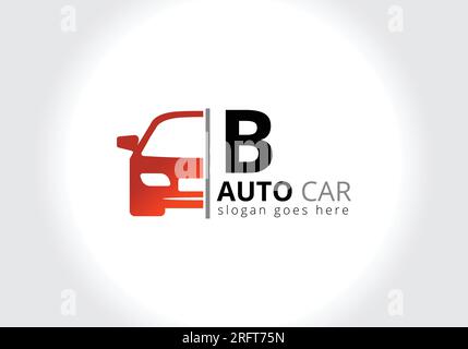 Letter B Car Logo Design Template Inspiration, Vector Illustration, Vehicle Logo, Automotive Logo Stock Vector