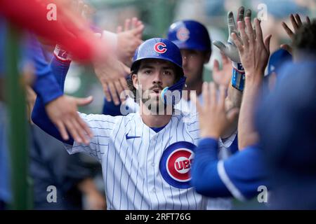 Chicago Cubs' Dansby Swanson before a baseball game, Sunday, May 21, 2023,  in Philadelphia. (AP Photo/Matt Rourke Stock Photo - Alamy