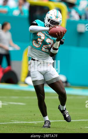 Miami Dolphins safety Verone McKinley III (32) during an NFL preseason  football game against the Houston Texans Saturday, Aug. 19, 2023, in  Houston. (AP Photo/Eric Gay Stock Photo - Alamy