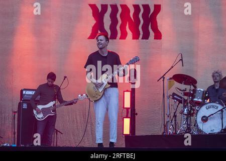 Lokeren, Belgium. 05th Aug, 2023. XINK perform at the Lokerse Feesten, Saturday 05 August 2023 in Lokeren. The Festival takes place from August 4 untill August 13. BELGA PHOTO NICOLAS MAETERLINCK Credit: Belga News Agency/Alamy Live News Stock Photo