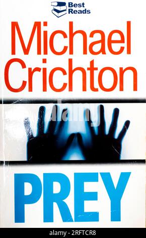 Prey Novel by Michael Crichton 2002 Stock Photo