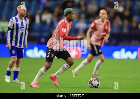 Sheffield, UK. 04th Aug, 2023. Southampton defender Kyle Walker-Peters (2) during the Sheffield Wednesday FC vs Southampton FC EFL Championship match at Hillsborough Stadium, Sheffield, United Kingdom on 4 August 2023 Credit: Every Second Media/Alamy Live News Stock Photo