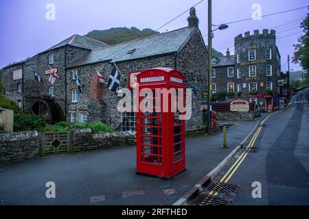 The Wellington Hotel, Boscastle, Cornwall, uk Stock Photo