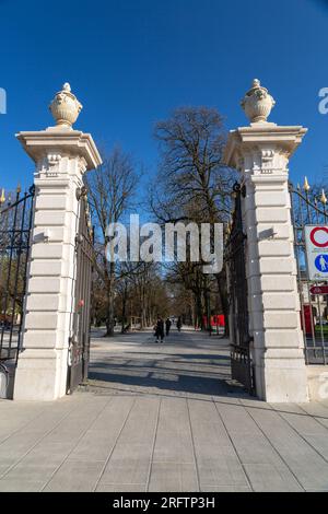 Geneva, Switzerland - 24 March 2022: The Parc des Bastions is a public space with natural and leisure areas located in the center of Geneva. Stock Photo