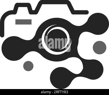 photography logo template. Icon Illustration Brand Identity. Isolated and flat illustration. Vector graphic Stock Vector