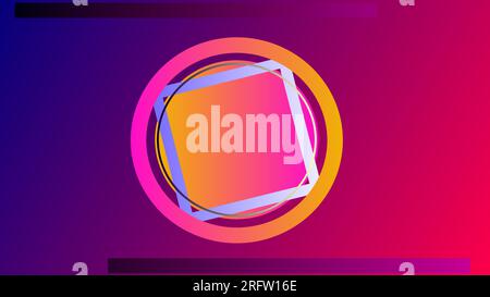 Geometric text placeholder twilight gradient background. Stock Vector