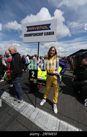 NUERBURGRING, Germany. , . DTM, German Touring car Masters at the Nürburgring, grid girl, during the race on Saturday on 5. August. fee liable image, photo and copyright © Gerard SERSTEVENS/ATP images (SERSTEVENS Gerard/ATP/SPP) Credit: SPP Sport Press Photo. /Alamy Live News Stock Photo