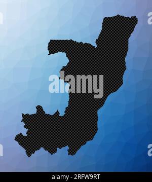 Low poly map of Congo. Congo geometric polygonal, mosaic style map ...