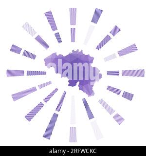 Vector low poly map of Belgium Stock Vector Image & Art - Alamy