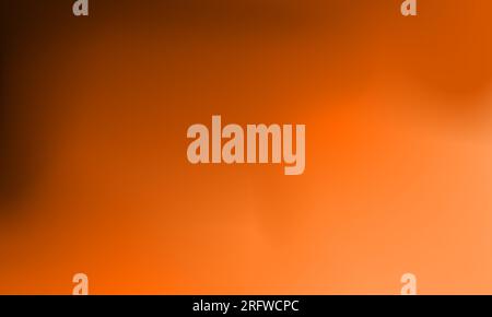 Smooth gradient mesh background vector. Abstract design illustration on soft shade of orange colors. vibrant blend template. Suitable for wallpaper Stock Vector