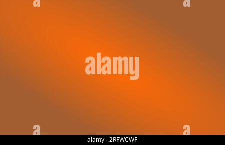 abstract gradient radial background on brown and orange shade colors. simple smooth graphic design template. suitable vector for digital, template Stock Vector