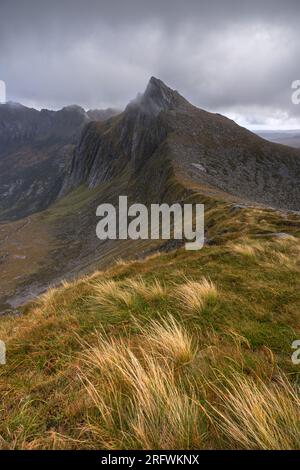 View to Cir Mhor summit, Isle of Arran Stock Photo