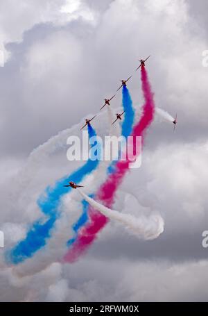 RAF Red Arrows at the Royal International Air Tattoo 2023 Stock Photo