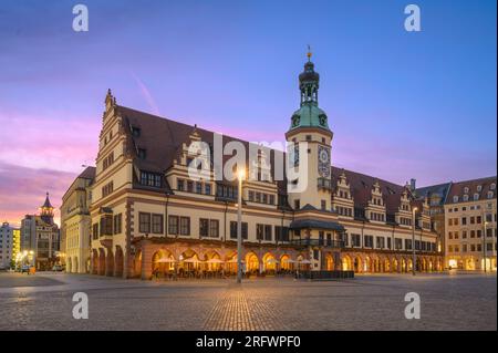 View of Historic old town hall Leipzig, Germany, Europe Stock Photo